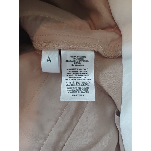 Ann Taylor The Jayne tan trouser pants 18 plus sz curvy wide leg minimalist - Picture 8 of 14